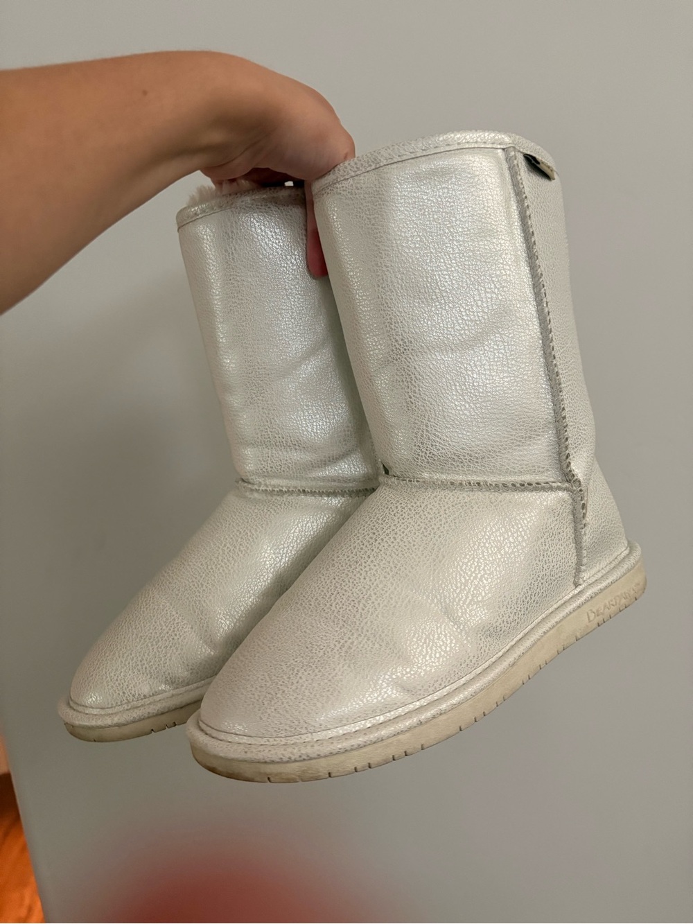 BearPaw Women's Pearl White Short Winter Boots